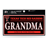 Wholesale Texas Tech 3" X 6" True Pride Decal - Grandma