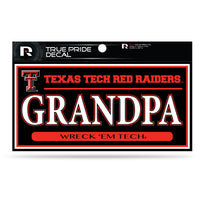 Wholesale Texas Tech 3" X 6" True Pride Decal - Grandpa