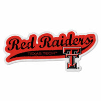 Wholesale Texas Tech Shape Cut Logo With Header Card - Distressed Design