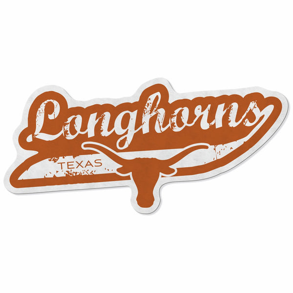 Wholesale Texas University Shape Cut Logo With Header Card - Distressed Design