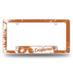 Wholesale Texas University - Tie Dye Design - All Over Chrome Frame (Bottom Oriented)