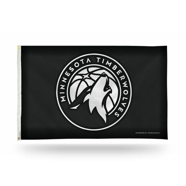 Wholesale Timberwolves - Carbon Fiber Design - Banner Flag (3X5)