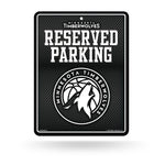 Wholesale Timberwolves - Carbon Fiber Design - Metal Parking Sign