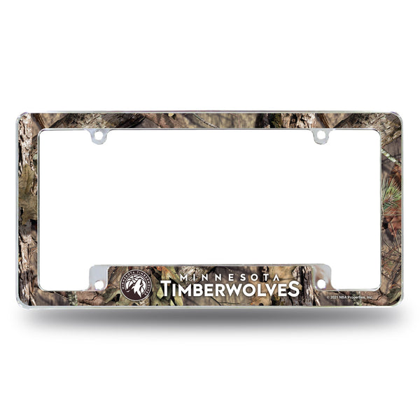 Wholesale Timberwolves / Mossy Oak Camo Break-Up Country All Over Chrome Frame (Bottom Oriented)