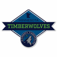 Wholesale Timberwolves Shape Cut Logo With Header Card - Diamond Design