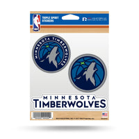 Wholesale Timberwolves Triple Spirit Stickers