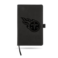 Wholesale Titans Laser Engraved Black Notepad With Elastic Band - Generic