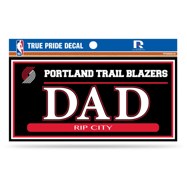 Wholesale Trail Blazers 3" X 6" True Pride Decal - Dad