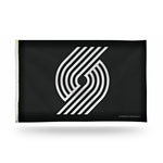 Wholesale Trail Blazers - Carbon Fiber Design - Banner Flag (3X5)