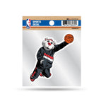 Wholesale Trail Blazers Clear Backer Decal W/ Mascot Logo (4"X4")