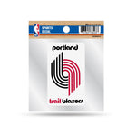 Wholesale Trail Blazers Clear Backer Decal W/ Retro Logo (4"X4")