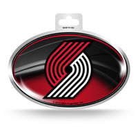 Wholesale Trail Blazers Metallic Oval Sticker