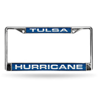 Wholesale Tulsa Golden Hurricane Laser Chrome 12 x 6 License Plate Frame