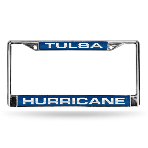 Wholesale Tulsa Golden Hurricane Laser Chrome 12 x 6 License Plate Frame