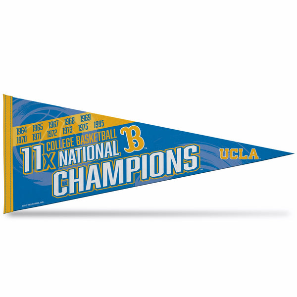 Wholesale Ucla 11 Time College Basketball Champs Soft Felt Carded Pennant (12X30)
