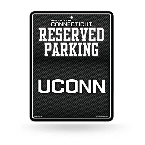 Wholesale Uconn - Carbon Fiber Design - Metal Parking Sign