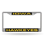 Wholesale University Of Iowa Black Laser Chrome Frame