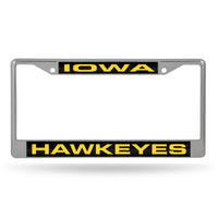 Wholesale University Of Iowa Black Laser Chrome Frame