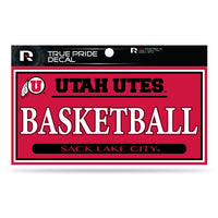 Wholesale Utah University 3" X 6" True Pride Decal - Basketball