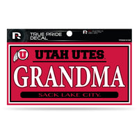 Wholesale Utah University 3" X 6" True Pride Decal - Grandma