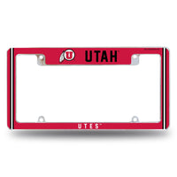 Wholesale Utah University Alternate Design All Over Chrome Frame - Top Oriented