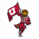 Wholesale Utah University Mascot Shape Cut Carded Pennant - Swoop W/ Block U Flag