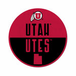 Wholesale Utah University Shape Cut Logo With Header Card - Classic Design