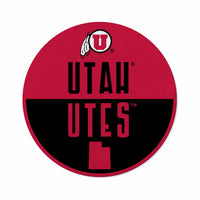 Wholesale Utah University Shape Cut Logo With Header Card - Classic Design