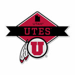 Wholesale Utah University Shape Cut Logo With Header Card - Diamond Design