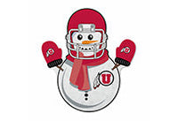 Wholesale Utah University Snowman Shape Cut Pennant