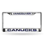 Wholesale Vancouver Canucks Laser Chrome 12 x 6 License Plate Frame