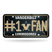 Wholesale Vanderbilt #1 Fan Metal Auto Tag