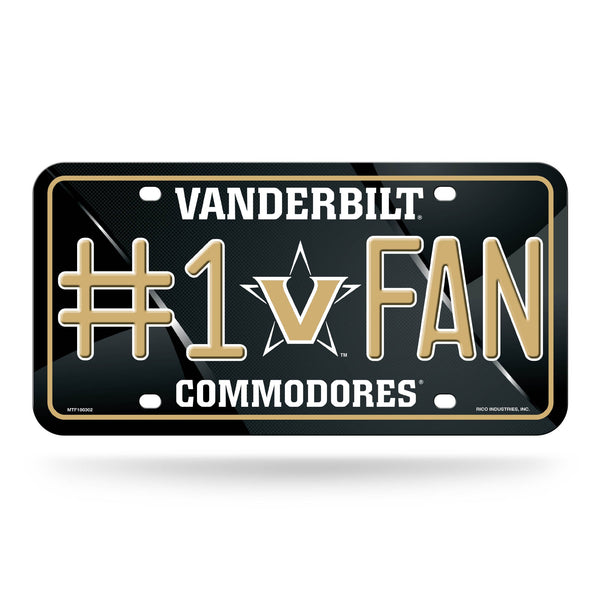 Wholesale Vanderbilt #1 Fan Metal Auto Tag