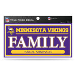 Wholesale Vikings 3" X 6" True Pride Decal - Family