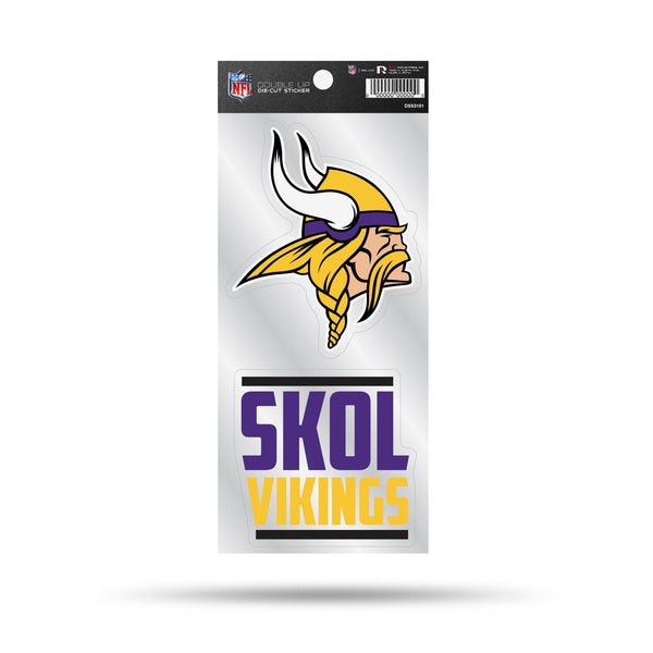 Wholesale Vikings Double Up Die Cut Sticker