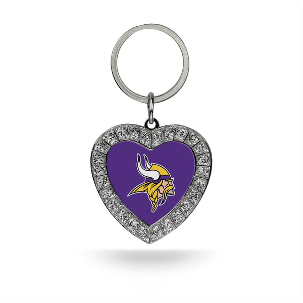 Wholesale Vikings Rhinestone Heart Keychain