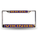 Wholesale Vikings "Skol" Laser Chrome Frame