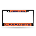 Wholesale Virginia Cavaliers Black Laser Chrome 12 x 6 License Plate Frame