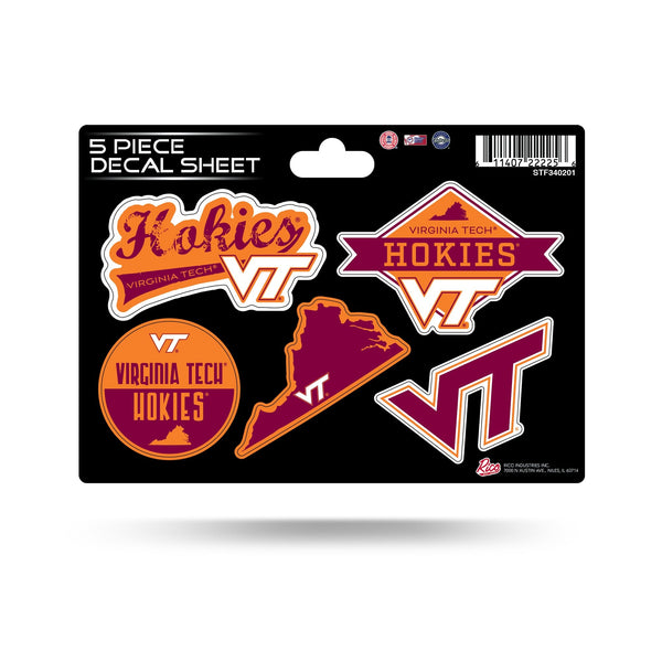 Wholesale Virginia Tech 5-Pc Sticker Sheet