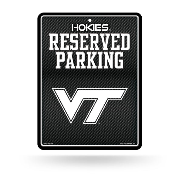 Wholesale Virginia Tech - Carbon Fiber Design - Metal Parking Sign