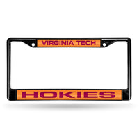 Wholesale Virginia Tech Hokies Black Laser Chrome 12 x 6 License Plate Frame