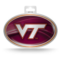 Wholesale Virginia Tech Metallic Oval Sticker