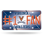 Wholesale Virginia University #1 Fan Metal Auto Tag