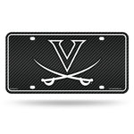 Wholesale Virginia University - Carbon Fiber Design - Metal Auto Tag