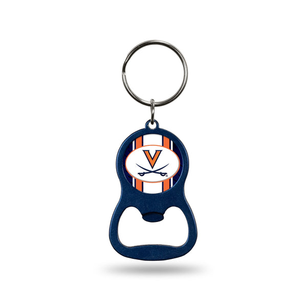 Wholesale Virginia University Colored Bottle Opener Keychain - Navy