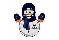 Wholesale Virginia University Snowman Shape Cut Pennant