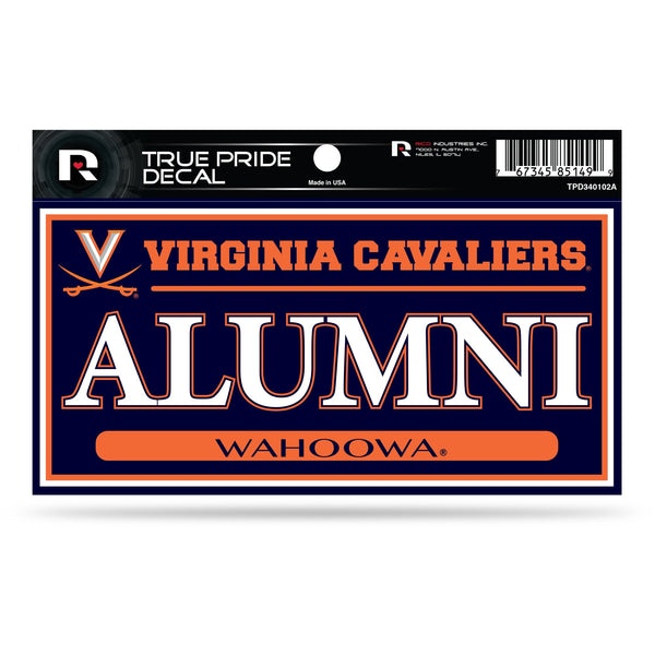 Wholesale Virginia University True Pride Decal (3X6) - Alumni