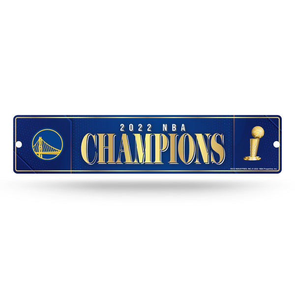 Wholesale Warriors 2022 NBA Champions Plastic Street Sign