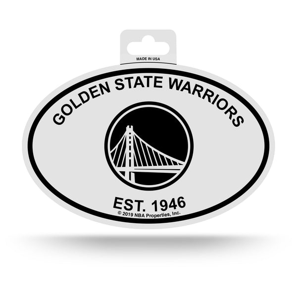 Wholesale Warriors Black And White Oval Sticker
