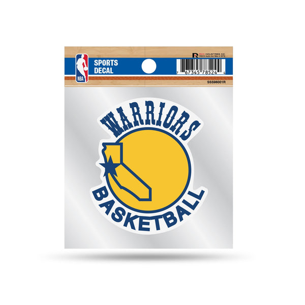 Wholesale Warriors Clear Backer Decal W/ Retro Logo (4"X4")